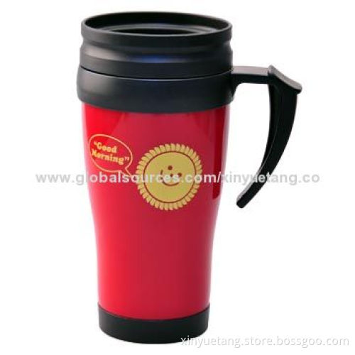 2014 New Design Promotional Lower Price PP High-quality 400mL Plastic Cup with SGS, FDA, LFGB Marks